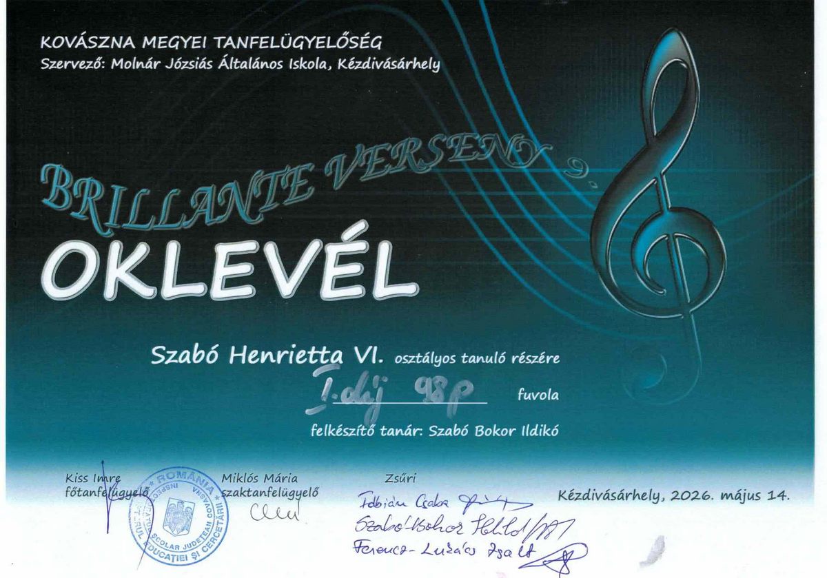 oklevél